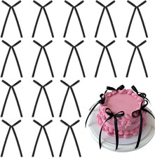 30 Schwarze Schleifen Deko