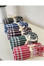 LEINEN-TISCHDECKE MIT FRANSEN