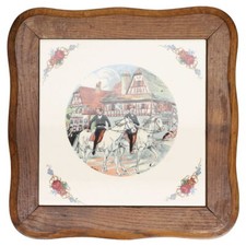 Topfuntersetzer Reiter im Dorf Sarreguemines Obernai