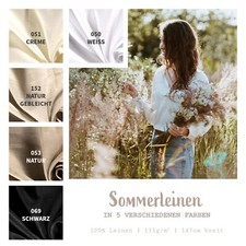 Sommerleinen Stoff Meterware -