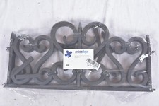 Relaxdays 4-teiliger Beetzaun Steckzaun Garten Kunststoff Ornament 10025459