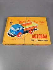Baukasten Autobau für 3 Fahrzeuge DDR OVP NEU unbespielt Vintage 60er 70er RAR