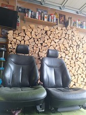 W140 Vordersitze Leder, Schwarz,  Unbeschädigt, Funktionsfähig