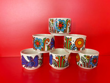 Villeroy und Boch 6 x Eierbecher Dekor Acapulco Orig.  70iger jahre top Zustand