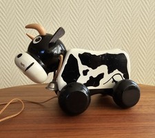 Altes Nachziehspielzeug, Holz