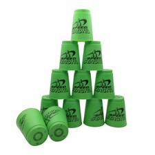 Speed Stacks Sport Stacking 12 Stapelbecher mit Tasche grün Official WSSA