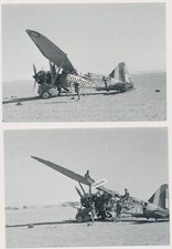 2 x Repro Foto DAK Afrikakorps, Flugzeug (3920a)