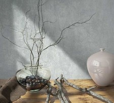 Vliestapete Beton Optik Einfarbig Hellgrau Silber Metallic 82376 (3,30€/1qm)