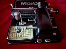 Gebrauchte antike Schreibmaschine -Mignon 4 von 1924-1933