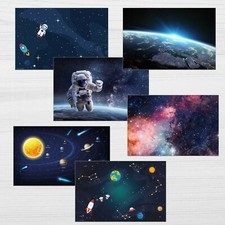 Schreibtischunterlage "Weltraum" Schreibunterlage Mädchen Einschulung abwaschbar