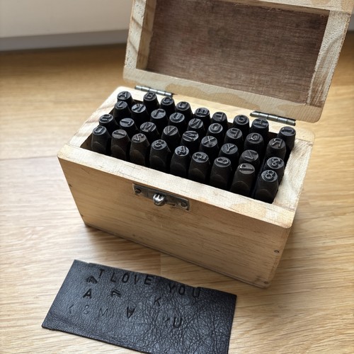Lederstanz set abc buchstaben - lederstanz,