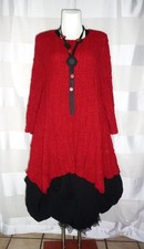 AMANDINE Oversize Zipfel Long Pullover Strick Kleid Lagenlook  46°48°50°52°54°56