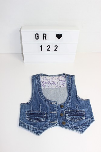 Mädchen jeans bolero weste - jeans,