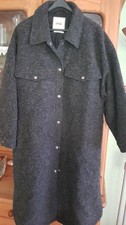 Pimkie Mantel  Longjacke Jacke mit Wolle Gr. L 44 grau