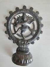 Antike Hindu God Shiva Nataraja Figur Skulptur Wandbild Bronze Gottesbild