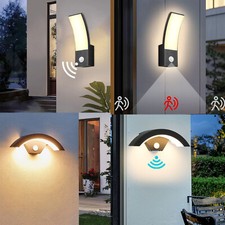 LED Wandlampe Ohne/mit Bewegungsmelder Flurlampe 18W Außen Wand Leuchte Sensor