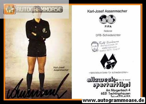 Autogramm schiedsrichter - autogramm,