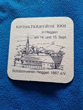 Bierdeckel 1991 Schützen Heggen - Krombacher