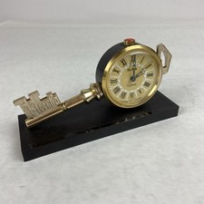 Uhr Wecker Schlüssel Slava Moskau Vintage Golden Working II Jewels