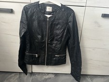 Kunstlederjacke Damen Schwarz