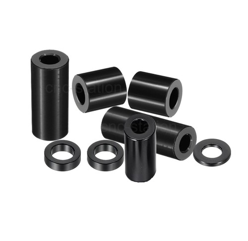 Schwarz eloxierte aluminium - schwarz,