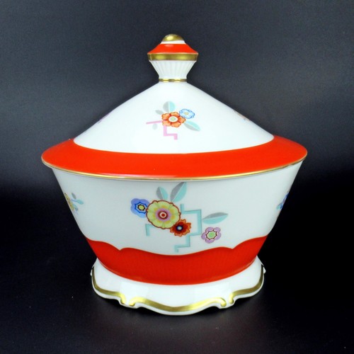 Art deco porzellan deckeldose - deco,