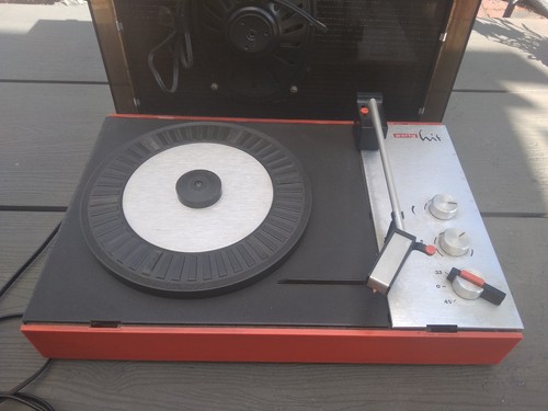 Retro plattenspieler unitra - retro,