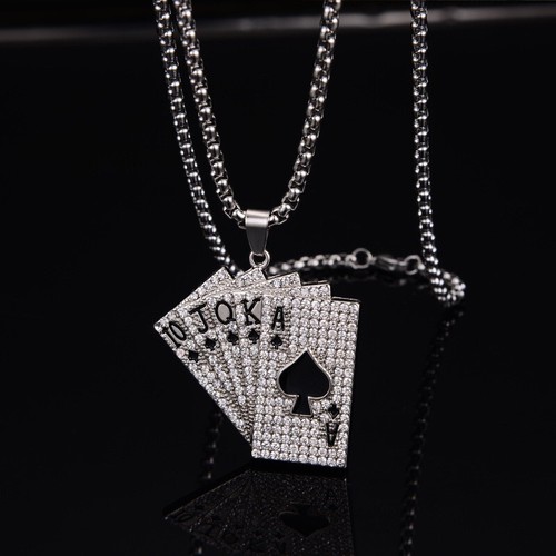 Herren damen silber poker - herren,