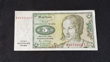 BRD 5 DM Schein KASSENFRISCH