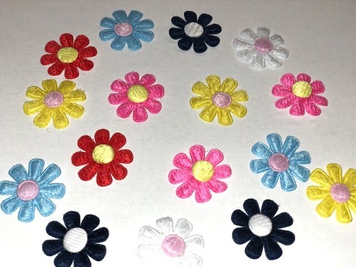 Bunte filzblumen filz deko - filzblumen,