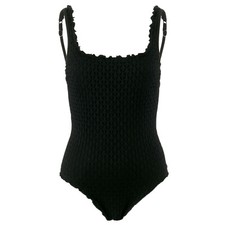 SEAFOLLY Damen Badeanzug 10745-074 Havana Schwarz / 36 / Einteiler, Bademode