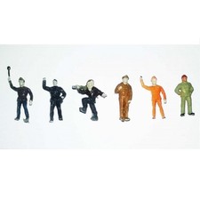Miniatur Miniaturplastiken Figuren Merten 6 Männer Maßstab H0 1/87 Modellbau