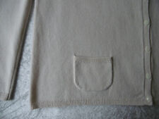 Strickjacke DARLING HARBOUR Gr XXL  elfenbein Seide +Kaschmir  runder Ausschnitt