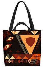 Afrika Azteken Muster Braun