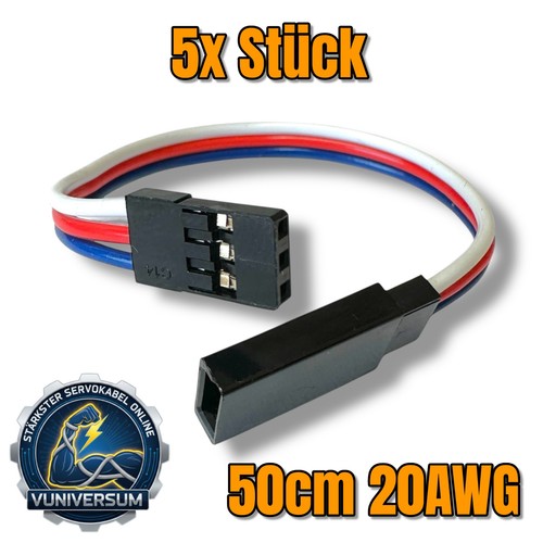 Premium servo kabel - 5x,