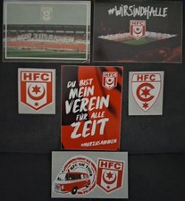 6 Aufkleber Sticker Hallescher