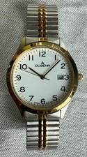 DUGENA Classic Quartz Armbanduhr  Bicolor Sehr gut!