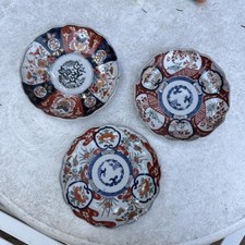 Drei sehr alte Imari Teller Porzellan Japan oder China 18 Jahrhundert!Anschauen!
