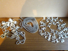 Weihnachtsdeko Ketten für Weihnachtsstrauß o. Weihnachtsbaum 3 St. Länge 1,80 m