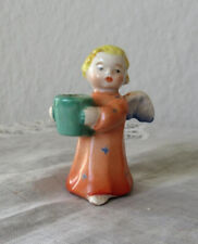 ALTER KERZENHALTER - ENGEL - KERAMIK/PORZELLAN - 5 cm