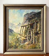 Gemälde - Egon Müller-Graf (1913-2011) - Alte Mühle im Zillertal, sign., 73 x 63