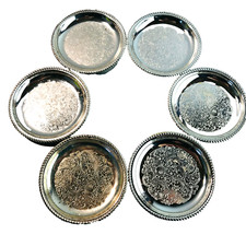 Untersetzer Teller versilbert