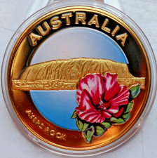 MEDAILLE 2010: AUSTRALIA COLLECTION: AYERS ROCK, Bronze, Farbe, PP, C32