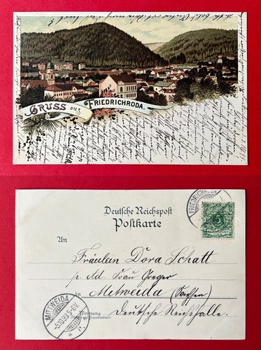 Litho friedrichroda in - litho, ak