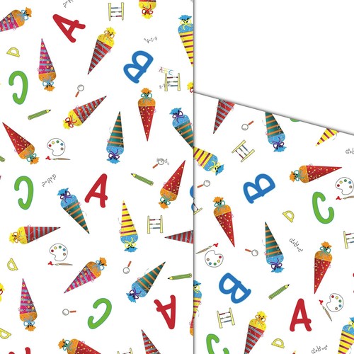 Geschenkpapier einschulung - geschenkpapier,