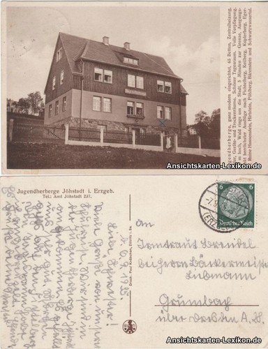 Ansichtskarte jöhstadt - ansichtskarte,