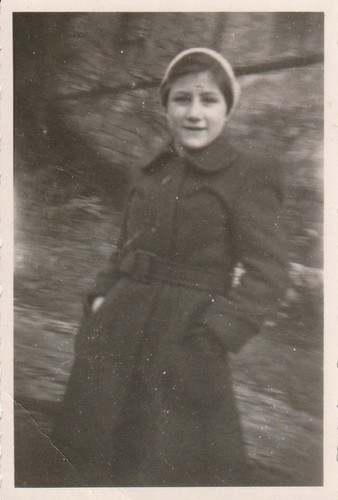 Vintage foto junge frau - frau, in