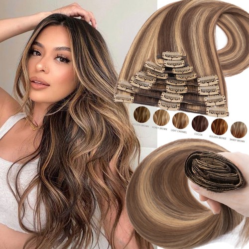 Echthaar clip extensions - echthaar,