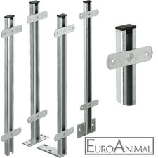 PITZL Balkonsäule Zaunsäule Zaunpfosten C-Profil feuerverzinkt  Geländerpfosten