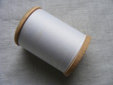 Garnrolle Nähgarn Holzrolle Garnspule Spule alt Holzspule Garn Singer weiß groß